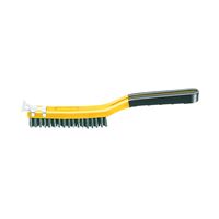 ALLWAY TOOLS SB319/SS Wire Brush with Scraper, Stainless Steel Bristle, 14 in OAL 