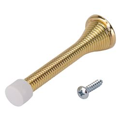 Prosource H62-B040C-PS Heavy-Duty Spring, 15/16 in Dia Base, 3-1/8 in Projection, Plastic & Steel, Polished Brass 