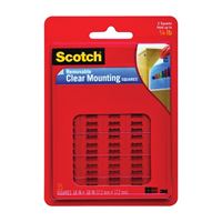 Scotch 859 Mounting Square, 450 g, Polyester, Clear 24 Pack