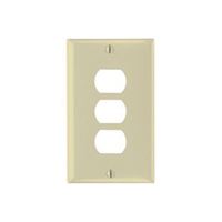 Legrand K3I Wallplate, 4-1/2 in L, 2-3/4 in W, 1 -Gang, Thermoset, Ivory 