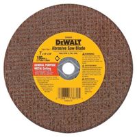 DeWALT DW8056 Abrasive Saw Blade, 7 in Dia, 0.045 in Thick, 5/8 in Arbor, Aluminum Oxide Abrasive