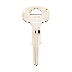 Hy-Ko 11010DA22 Automotive Key Blank, Brass, Nickel, For: Nissan Vehicle Locks, Pack of 10 
