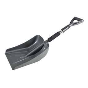 SubZero 17211 Extendable Snow Shovel, 8-1/2 in W Blade, 13-3/4 in L Blade, Plastic Blade, Plastic Handle, 37 in OAL