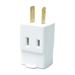 Eaton Wiring Devices BP4400W Outlet Tap, 2 -Pole, 15 A, 125 V, 3 -Outlet, NEMA: NEMA 1-15R, White 5 Pack 