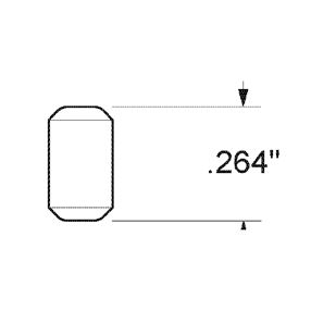 Kwikset 83106-001 Tumbler Lock Bottom Pin, Zinc, Gold, Specifications: #5 Size