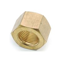 Anderson Metals 730061-06 Nut, 3/8 in, Compression, Brass, Pack of 10