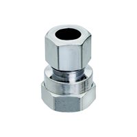Plumb Pak PP73PCLF Straight Adapter, 1/2 x 3/8 in, FIP x Compression, Chrome 