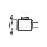 Plumb Pak PP2670PCLF Shut-Off Valve, 5/8 x 7/16 in Connection, Compression 