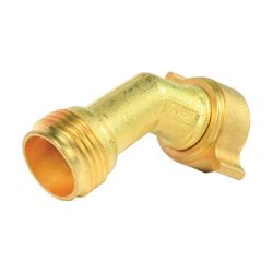 Camco 22605 Hose Elbow with Gripper, Male Thread x Hose Barb, Brass 
