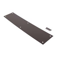 ProSource 32238ORB-PS Push Plate, Aluminum, Oil-Rubbed Bronze, 15 in L, 3-1/2 in W, 0.8 mm Thick 