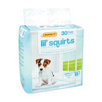 RuffinIt Lil Squirts 82030 Dog Training Pad, 22 in L, 21 in W, Cotton/Plastic 