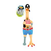 RUFFINIT 80528-1 Dog Toy, S, Captain Jack Chicken, Rubber 