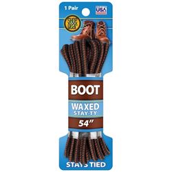 Shoe Gear 1N311-14 Boot Lace, Round, Black/Brown, 54 in L 