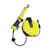 PowerZone ORCRTLLED526 Work Light, LED Lamp, 120 Lumens, 30 ft L Cord, Yellow