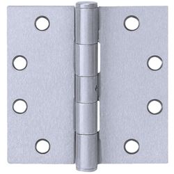 Tell Manufacturing H4040 Series HG100322 Square Hinge, 4 in H Frame Leaf, 0.085 in Thick Frame Leaf, Stainless Steel 
