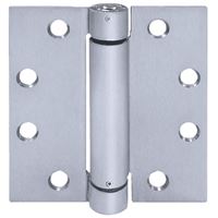 Tell Manufacturing HG100323 Spring Hinge, Stainless Steel, Satin, Fixed Pin, Wall Mounting 