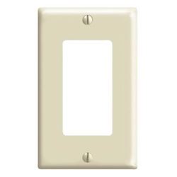 Leviton 80401-M25-IMP Wallplate Pack, 4-1/2 in L, 2-3/4 in W, 1-Gang, Plastic, Ivory 