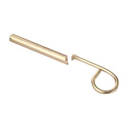 Defender Security U 9845 Window Sash Pin Lock, 2-1/2 in L, Steel, Brass 