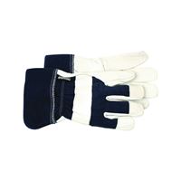 BOSS THERM 4196L Protective Gloves, Mens, L, Wing Thumb, Safety Cuff, Navy Blue 