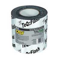OSI Butyl Flash 1532159 Window Flashing Tape, 75 ft L, 6 in W, Black, Self Adhesive 