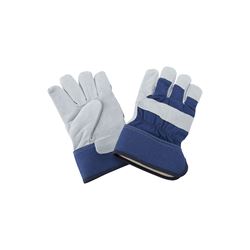 Diamondback JF 6317 Gloves, For All Genders, L, 11.5 in L, Continuous Thumb, Wide Safety Cuff, Polyester Lining, Blue 