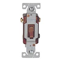Eaton Wiring Devices 1303B-BOX Toggle Switch, 15 A, 120 V, Polycarbonate Housing Material, Brown 