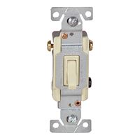 Eaton Wiring Devices 1303V-BOX Toggle Switch, 15 A, 120 V, Polycarbonate Housing Material, Ivory 10 Pack 
