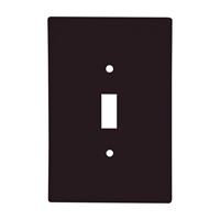 Eaton Wiring Devices 2144B-BOX Wallplate, 4-1/2 in L, 2-3/4 in W, 1 -Gang, Thermoset, Brown, High-Gloss, Pack of 10 