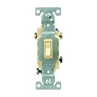 Eaton Wiring Devices C1303-7V Toggle Switch, 15 A, 120 V, Push-In Terminal, Polycarbonate Housing Material, Ivory 