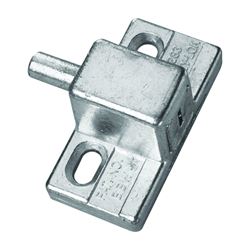 Prime-Line U 9870 Door Lock, Alike Key, Aluminum, Aluminum, 3/16, 1/8, 1/4 in Thick Door 