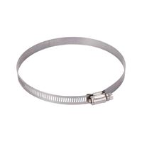 ProSource HCRSS80 Perforated Hose Clamp, Clamping Range: 4-5/8 to 5-1/2 in, 300 Stainless Steel, Stainless Steel, Pack of 10 