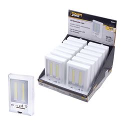 PowerZone 12499 Smart LED Dimmable Light, 2 (Magnet or Double-Sided Tape) -Way, White 12 Pack 