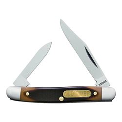 OLD TIMER 104OT Folding Pocket Knife, 2 in L Blade, 7Cr17 High Carbon Stainless Steel Blade, 2-Blade 