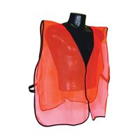 Radians SVO Non-Rated Safety Vest, One-Size, Polyester, Green/Orange/Silver, Hook-and-Loop 
