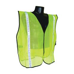 Radwear SVG1 Non-Rated Safety Vest, S/XL, Polyester, Green/Silver, Hook-and-Loop 