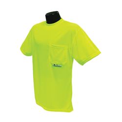 Radwear ST11-NPGS-2X Safety T-Shirt, 2XL, Polyester, Green, Short Sleeve, Pullover 