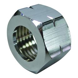 ProSource Faucet Coupling Nut, Brass, Silver, Chrome Plated 
