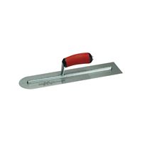 Marshalltown MXS66RED Finishing Trowel, 16 in L Blade, 4 in W Blade, Spring Steel Blade, Front Round End, Curved Handle 