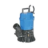 Tsurumi Pump HS2-4S-62 Trash Pump, 1-Phase, 110/115/230 V, 0.5 hp, 2 in Outlet, 34 ft Max Head, 15 to 50 gpm, Iron 