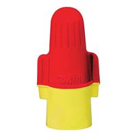 3M Performance Plus R/Y+ Wire Connector, 22 to 8 AWG Wire, Steel Contact, Red/Yellow 