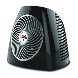 VORNADO VH101 Series EH1-0105-06 Personal Vortex Heater, 6.25 A, 120 V, 375/750 W, 5120 Btu Heating, Black 