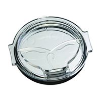 ORCA ORCCHAFLIP Flip Top Chaser Lid, Whale Tail, Polymer, Clear, For: Fits 27 oz ORCA Chaser