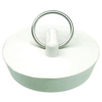 Danco 88272 Drain Stopper, Rubber, White, For: 1-3/4 in Drain, Universal Sink 