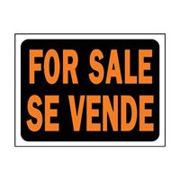 HY-KO Hy-Glo Series 3064 Identification Sign, For Sale Se Vende, Fluorescent Orange Legend, Plastic 10 Pack 