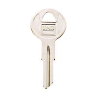 HY-KO 11010B4 Key Blank, Brass, Nickel, For: Briggs and Stratton Cabinet, House Locks and Padlocks 10 Pack 