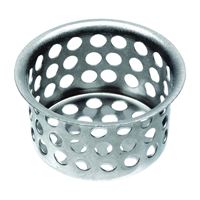 Danco 89049 Sink Strainer, 1-1/2 in Dia, Brass, Chrome, For: 1-1/2 in Sinks Drains and Utility Tubs 