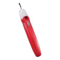 Gardner Bender GCV-3206 Probe and Continuity Tester with Screwdriver Tip, 12 to 250 VAC/VDC, LED Display, Functions: Voltage, Red 