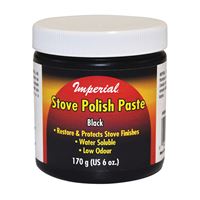Imperial KK0059 Stove Polish, Paste, Opaque Black, Neutral Oil, 6 fl-oz Jar