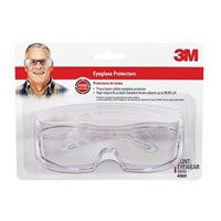 3M 47031-WZ6 Safety Eyewear, Scratch-Resistant Lens, Plastic Frame, Clear Frame 