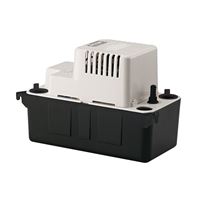 Little Giant VCMA-20ULS Series 554425 Automatic Condensate Removal Pump, 1.5 A, 115 V, 0.33 hp, ABS/Stainless Steel 